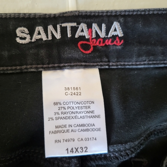 Santana Jeans Women Black, Size 14 (36) - Picture 5 of 6